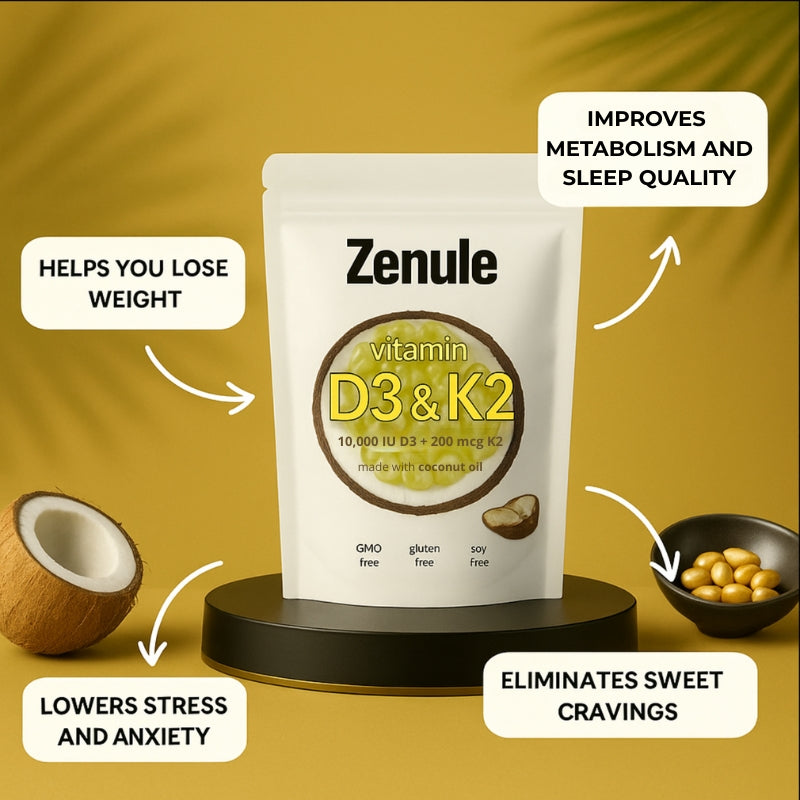 Ultra-Absorbable Vitamin D3 + K2 | 10,000 IU + 200 mcg