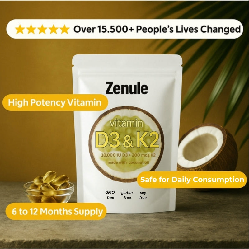 Ultra-Absorbable Vitamin D3 + K2 | 10,000 IU + 200 mcg
