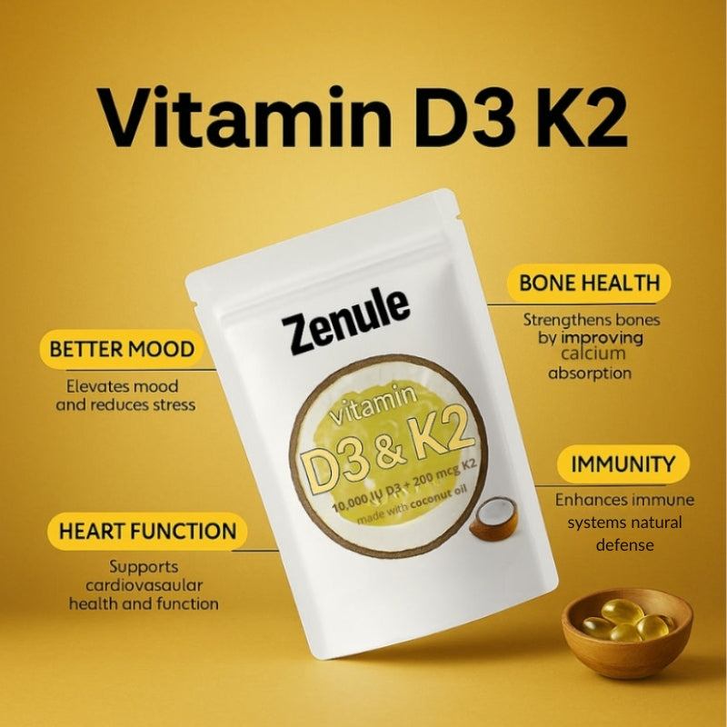 Ultra-Absorbable Vitamin D3 + K2 | 10,000 IU + 200 mcg